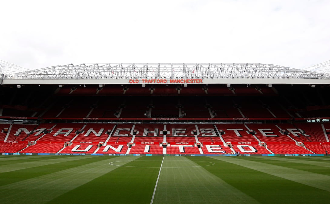 Photo d'archives d'old trafford, stade de manchester united, a manchester, en angleterre