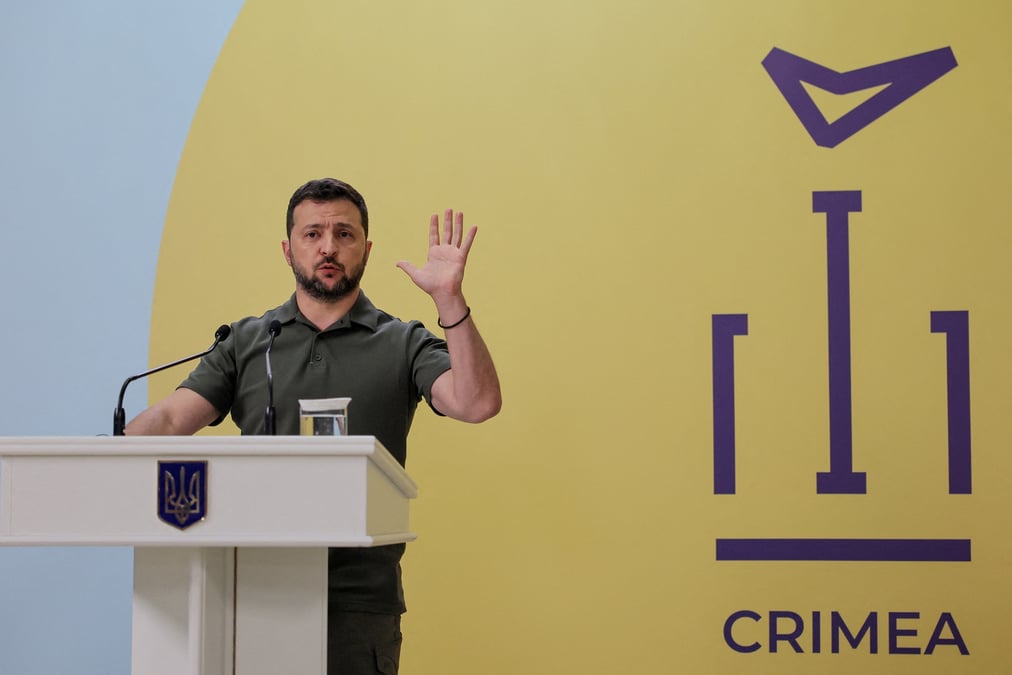 Photo du president volodimir zelensky