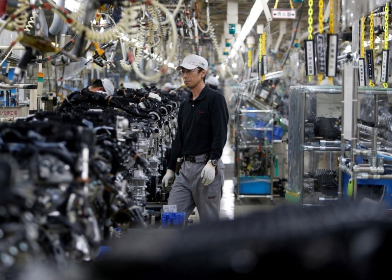 La production manufacturiere japonaise se redresse legerement