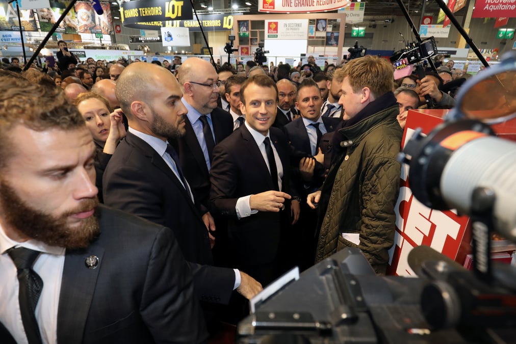 Macron au salon de l'agriculture pour une journee marathon