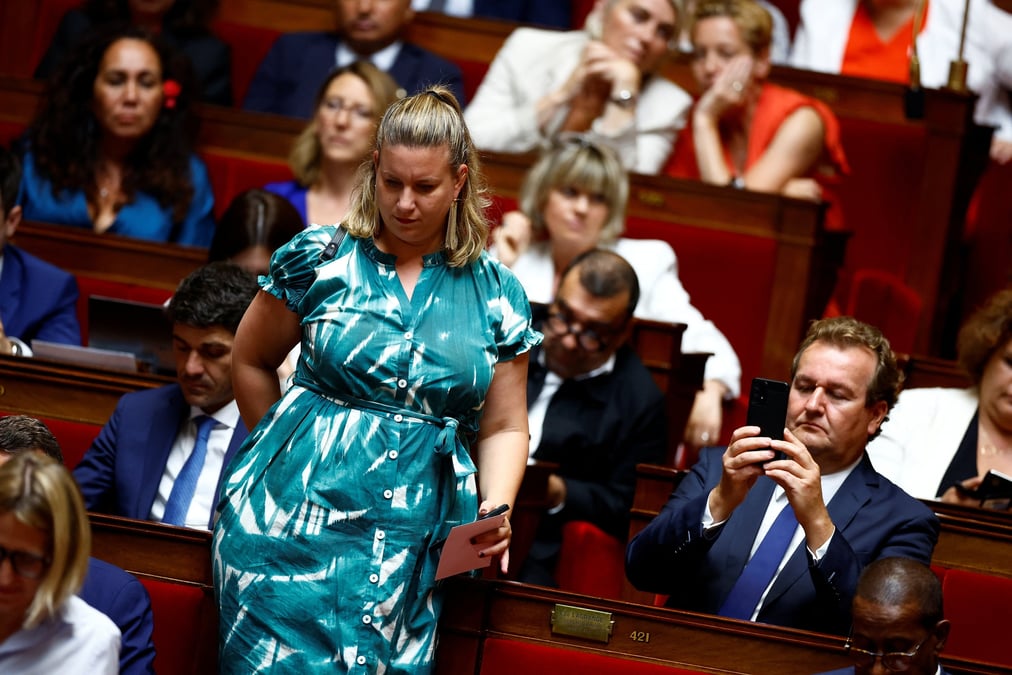 La cheffe de file des députés insoumis, Mathilde Panot.