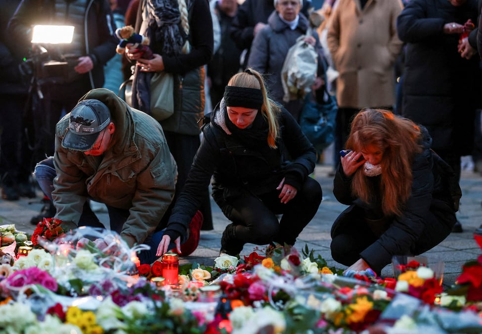 Après l'attentat du marché de Noël, à Magdebourg