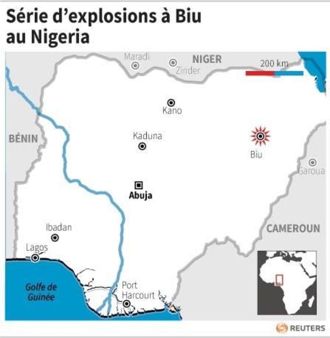 Serie d’explosions a biu au nigeria