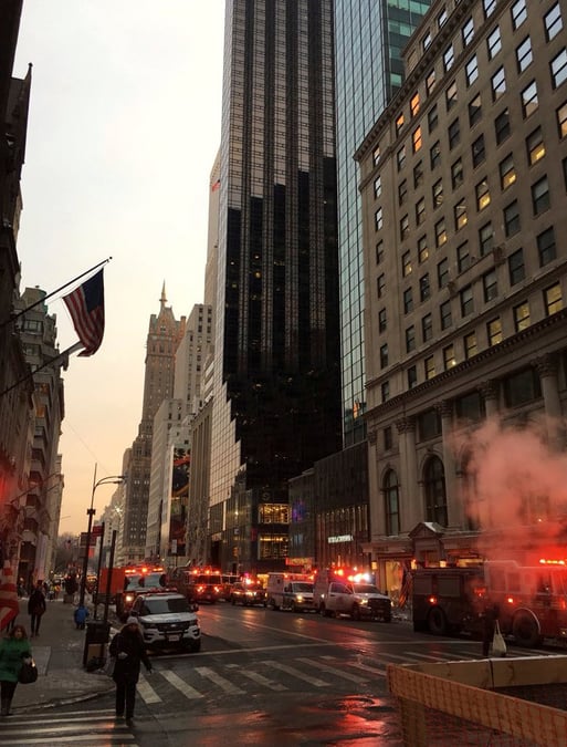 Usa: incendie a la tour trump a new york : pas de blesses