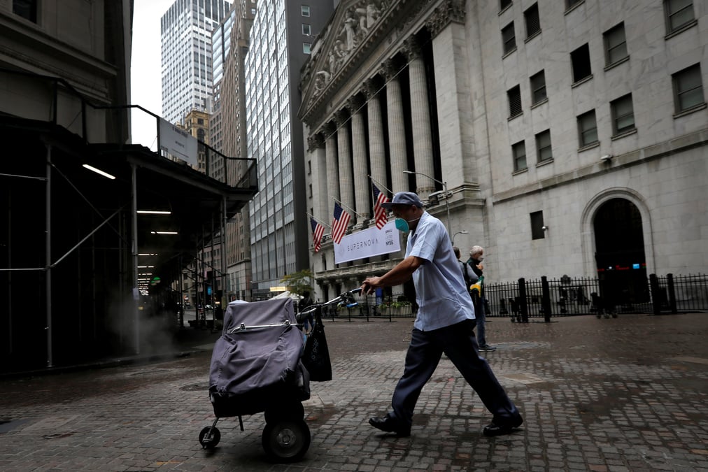 La bourse de new york en hausse en debut de seance