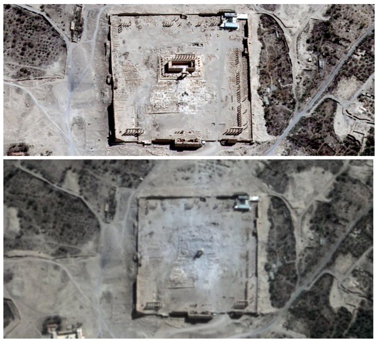 L'onu confirme la destruction du temple de bel a palmyre