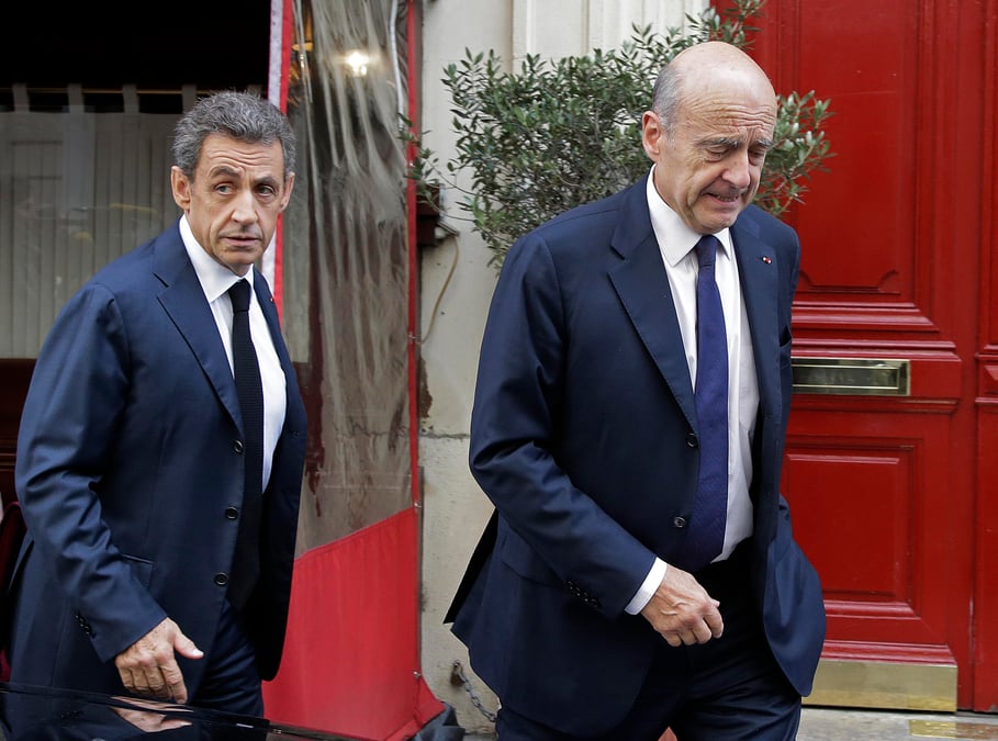 Nicolas sarkozy et alain juppe dejeunent ensemble