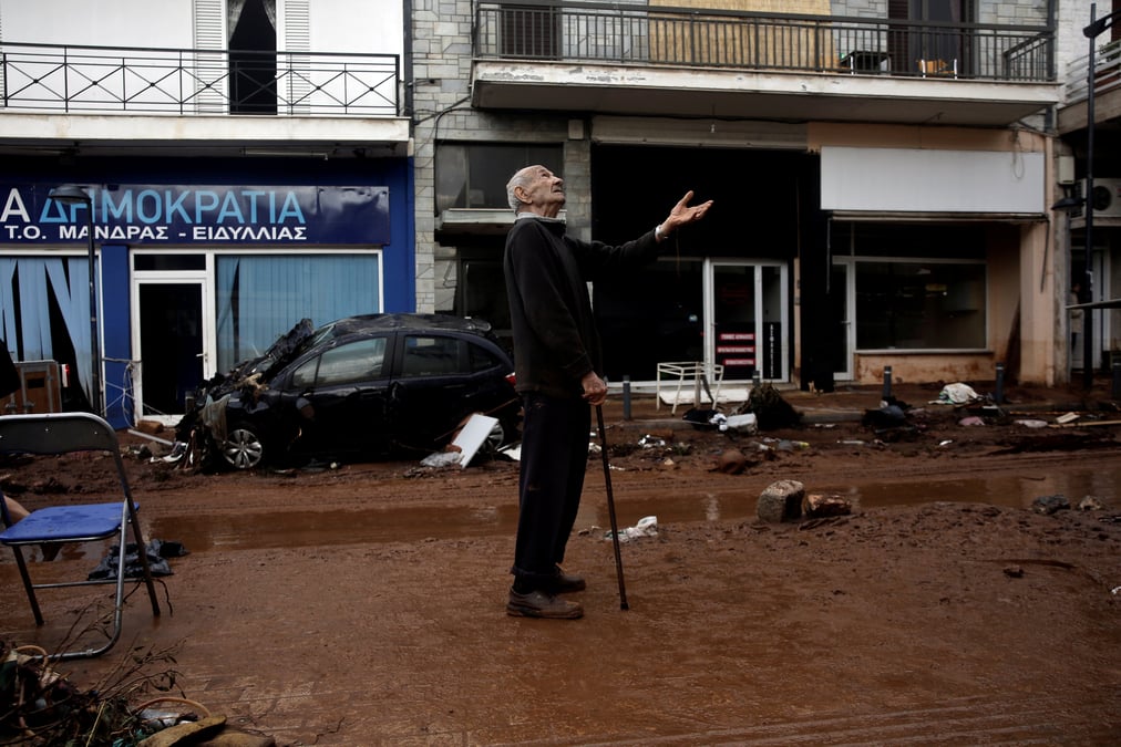 La grece en deuil apres des inondations meurtrieres