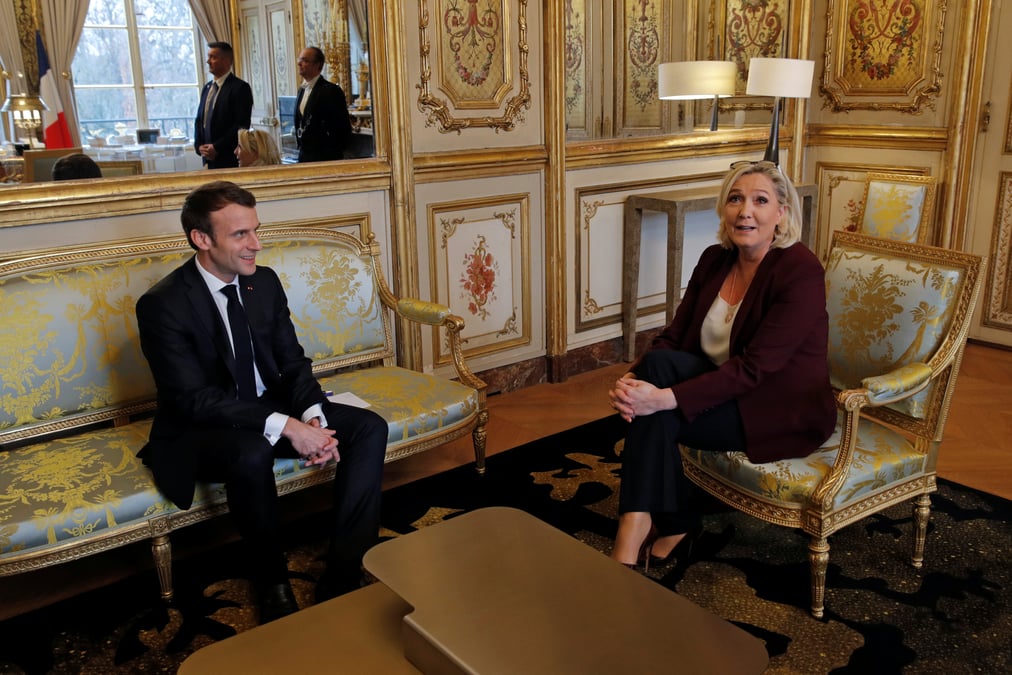 Une presidentielle opposerait de nouveau macron et le pen
