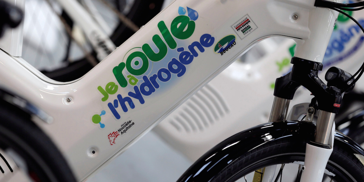 vélo roulant à l'hydrogène