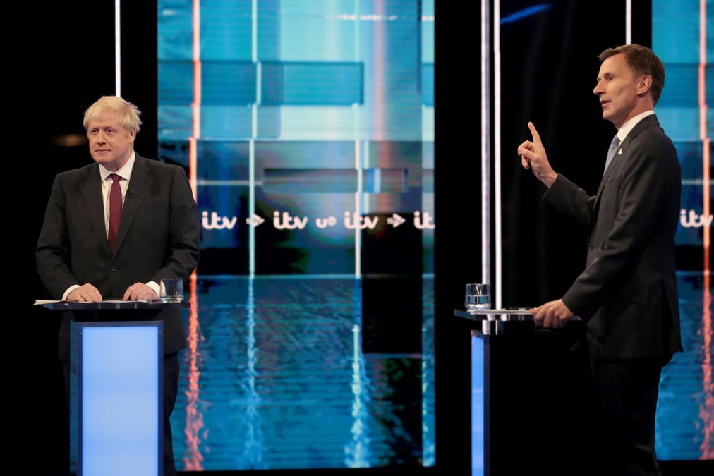 Gb: debat televise entre johnson et hunt centre sur le brexit