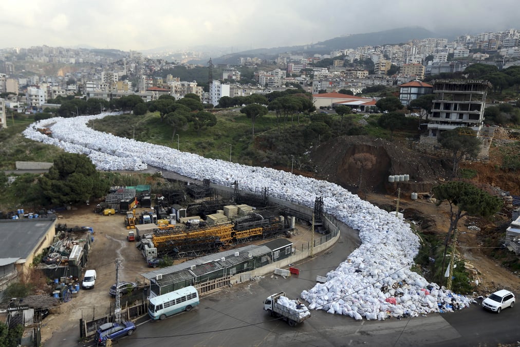 Rivière de déchets, Liban, Beyrouth, recyclage, déchetterie, poubelle, ordures,