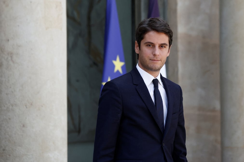 Photo du ministre des comptes publics, gabriel attal