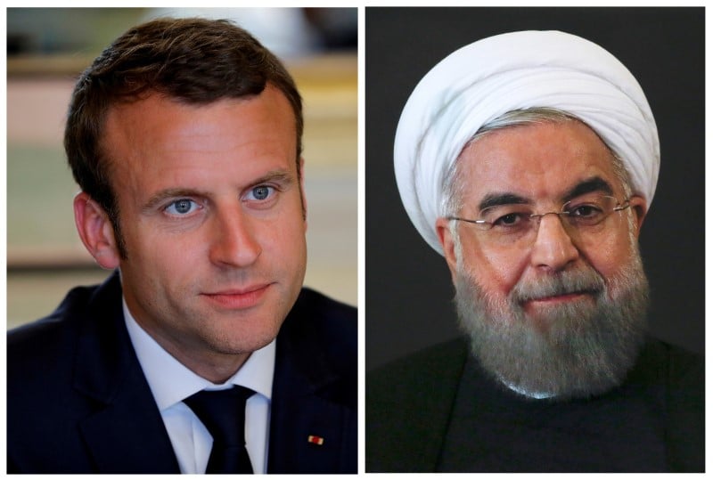 Macron et rohani d'accord pour "preserver" l'accord de 2015