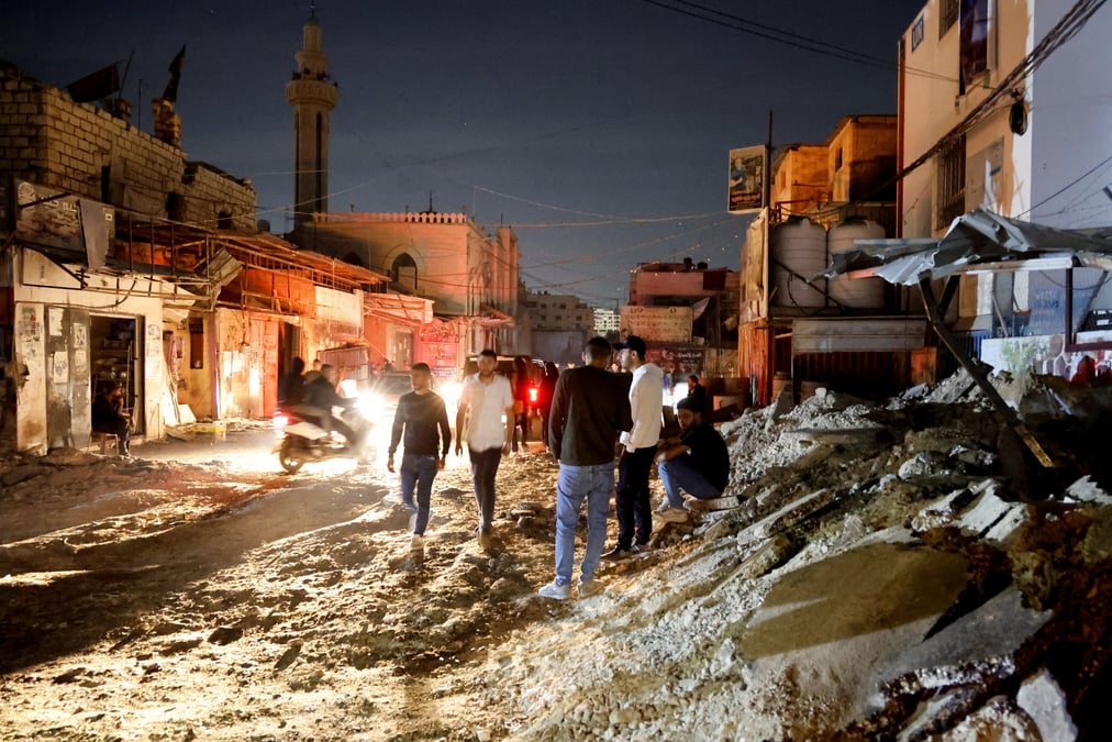 Les troupes israeliennes ont effectue un raid sur jenine, en cisjordanie occupee par israel