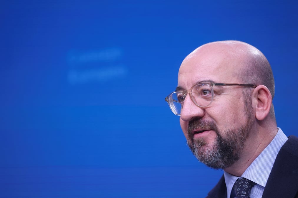 Le president du conseil europeen charles michel