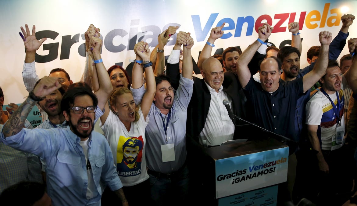 Victoire de l'opposition aux legislatives venezueliennes