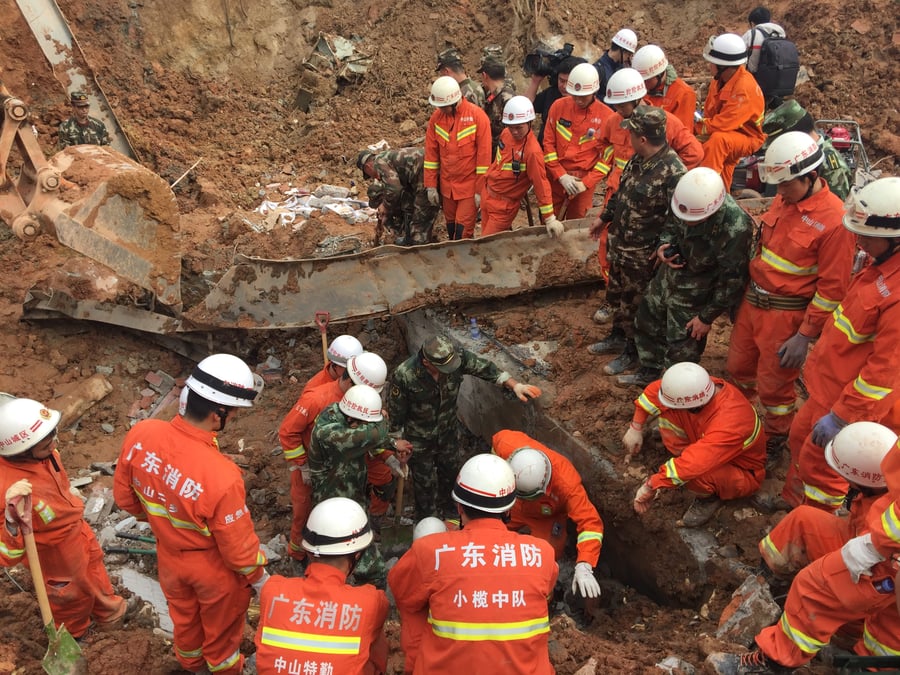 Glissement de terrain a shenzhen, 91 disparus