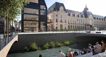Rennes Palais du Commerce : Citizers groupe FREY (mandataire), ENGIE (promoteur), MVRDV, Bernard Desmoulin (architectes)