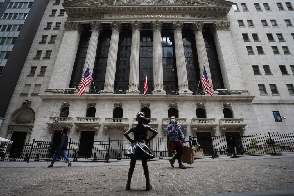 La bourse de new york en baisse a l'ouverture