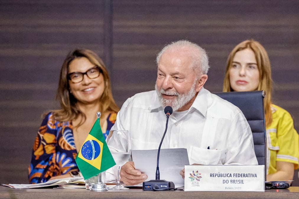 Le president bresilien lula lors du sommet de belem
