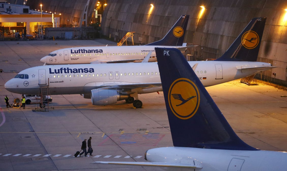 Deuxieme jour de greve a la lufthansa, 1.000 vols annules