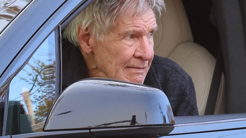Le 8 janvier, Harrison Ford vérifie si sa villa a été incendiée.
