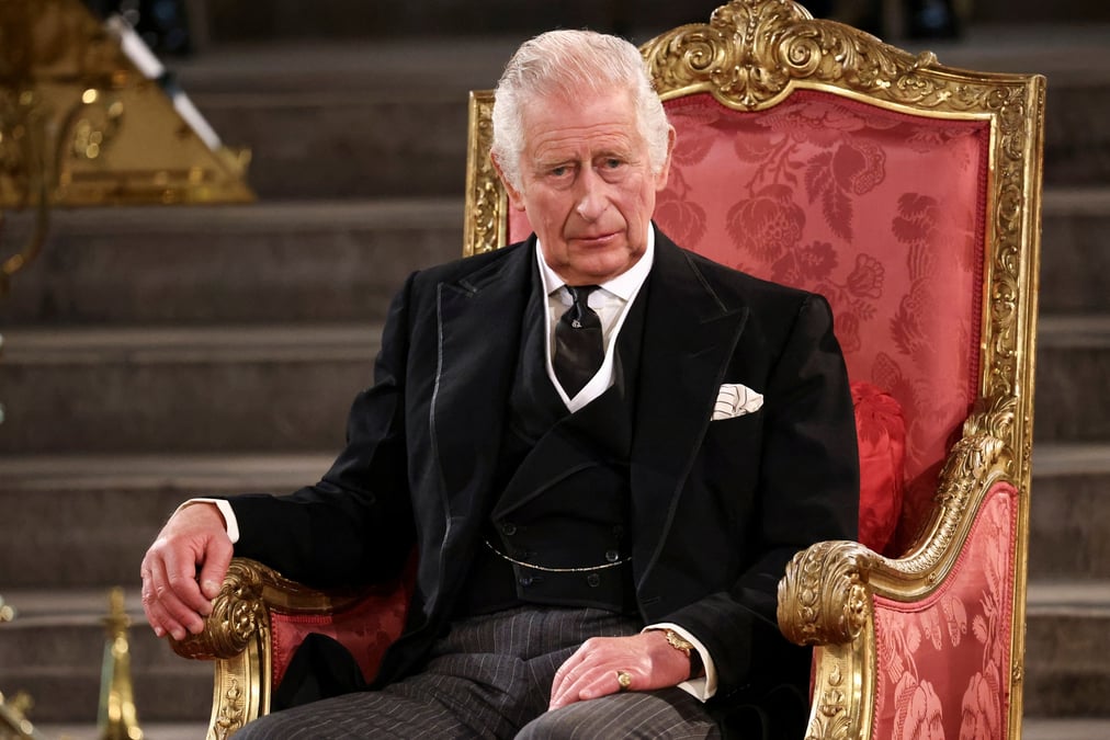 Le roi charles iii a westminster hall, a londres