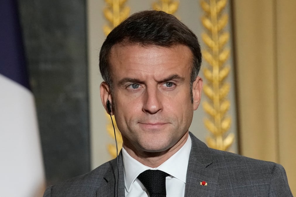 Le president francais emmanuel macron