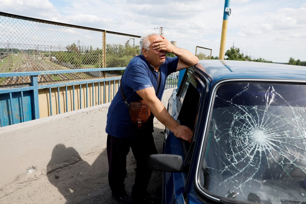 Consequences d'un tir de missile russe a pokrovsk