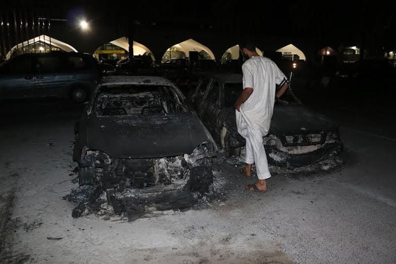 Presque tous les avions détruits à l'aéroport de Tripoli
