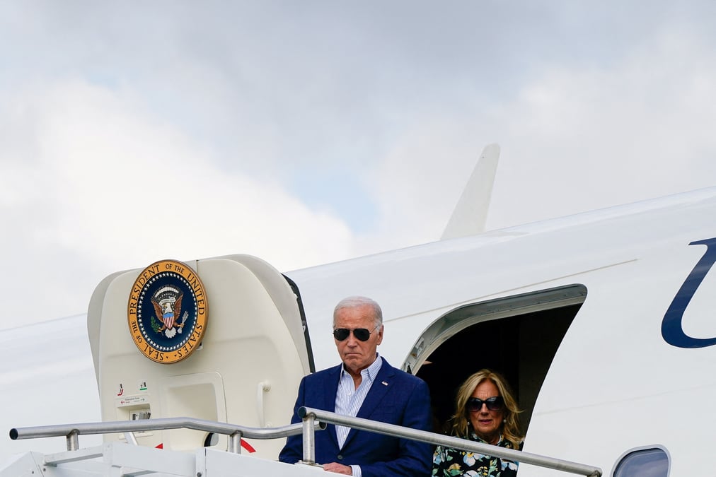 Le president americain joe biden se rend a une reception de campagne dans le new jersey