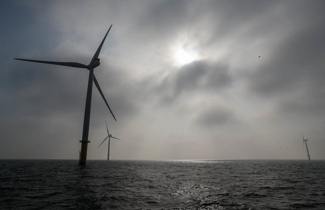 Le parc eolien offshore eneco luchterduinen, aux pays-bas