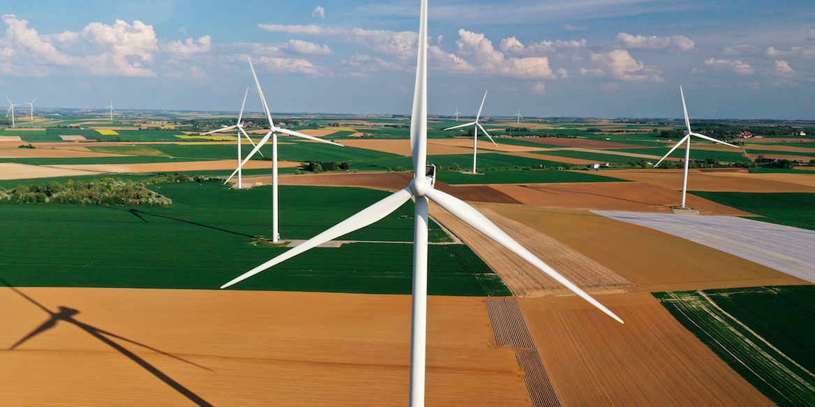 éolienne, france, champs