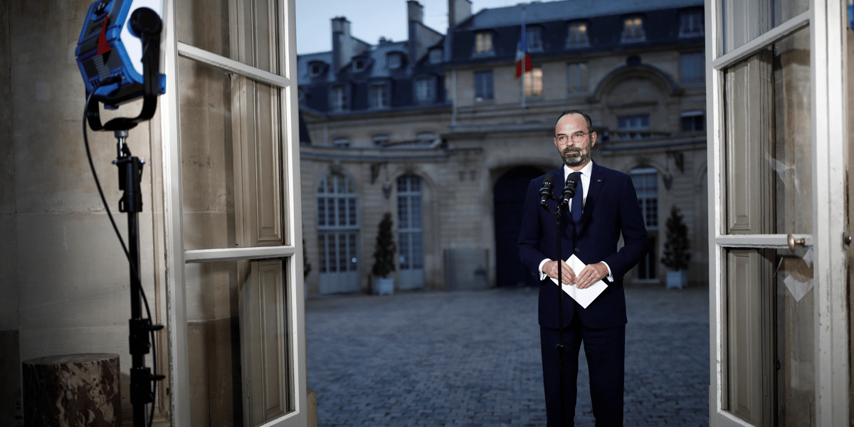Le premier ministre Edouard Philippe à l'Hôtel Matignon, le 6 décembre 2019