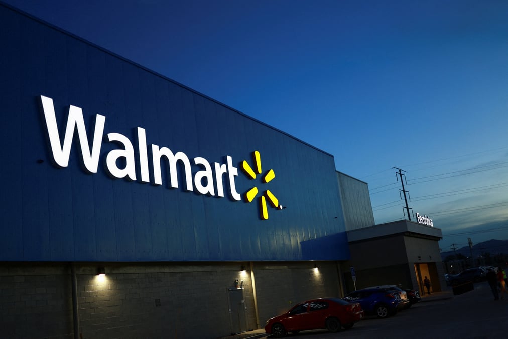 Le logo d'un magasin walmart a ciudad juarez, au mexique