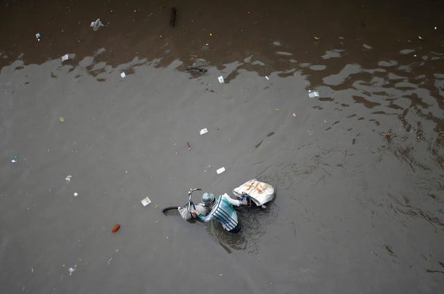 Pluies de mousson catastrophiques dans l'etat indien du gujarat