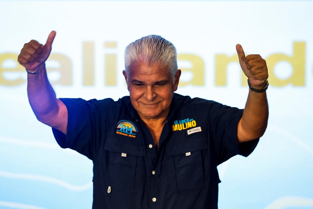 Photo de jose raul mulino, qui a remporte l'election presidentielle de dimanche au panama