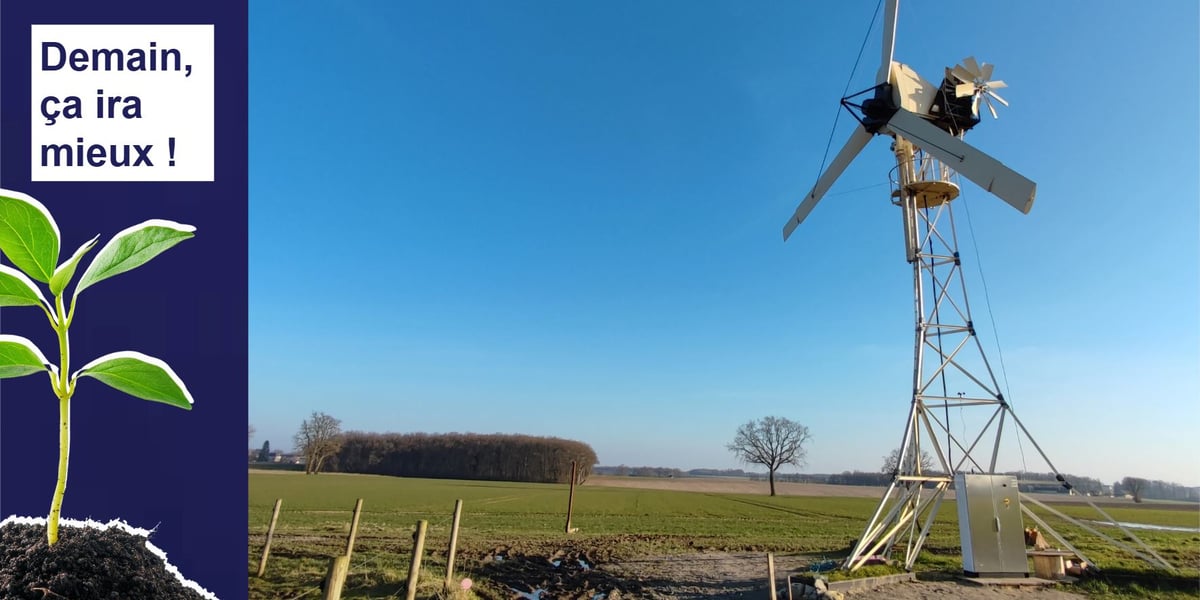 L’éolienne de RCE a une durée de vie de 40 ans environ, soit le double de ses homologues traditionnelles.