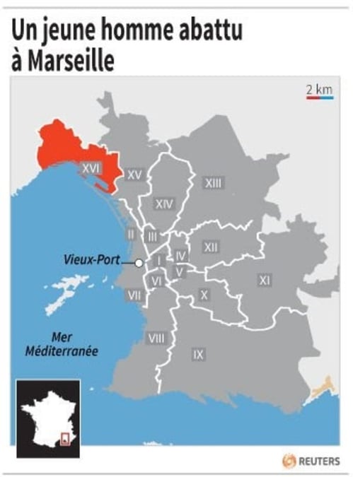 Un jeune homme abattu a marseille