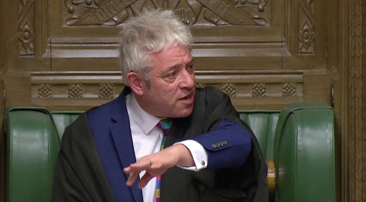 May ne peut soumettre a nouveau le meme accord de retrait a un vote des communes, dit bercow