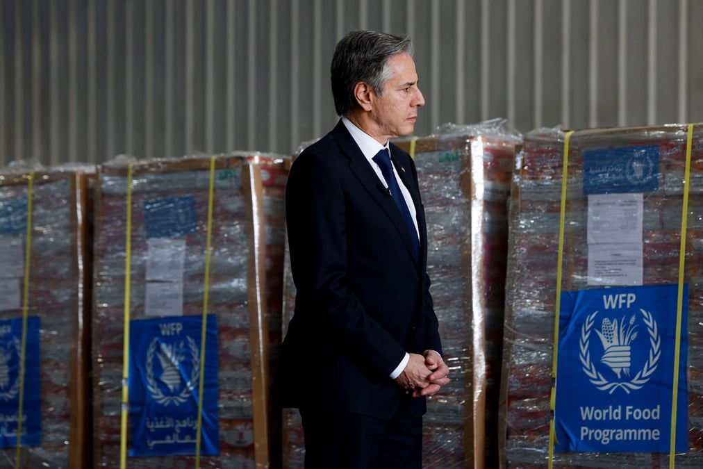 Visite du secretaire d'etat americain blinken en jordanie