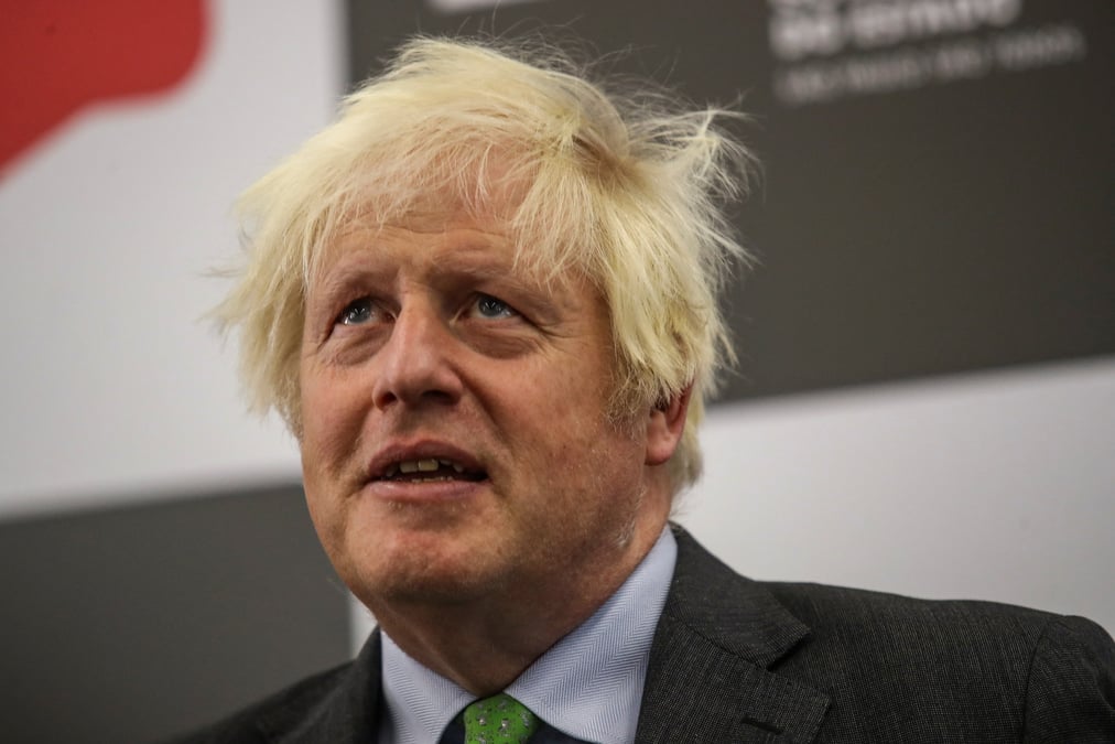 L'ancien premier ministre britannique boris johnson