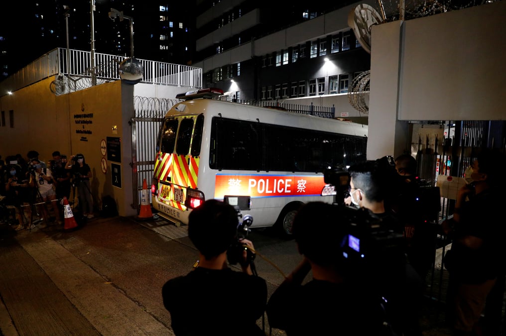 Hong kong: la police arrete quatre personnes dans le cadre de la loi securitaire