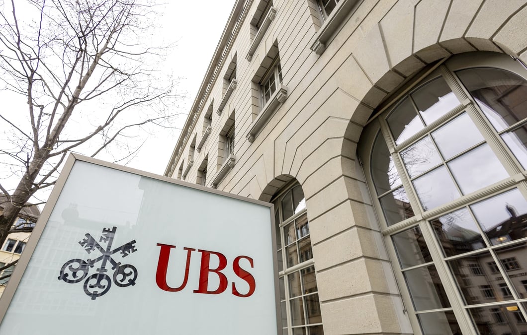 Photo d'archives d'un logo de la banque suisse ubs a zurich, en suisse