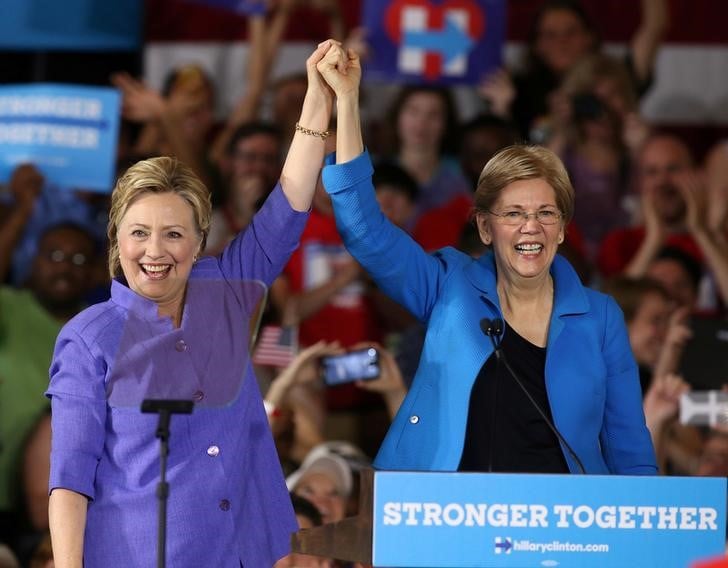 Elizabeth warren, probable colistiere d'hillary clinton