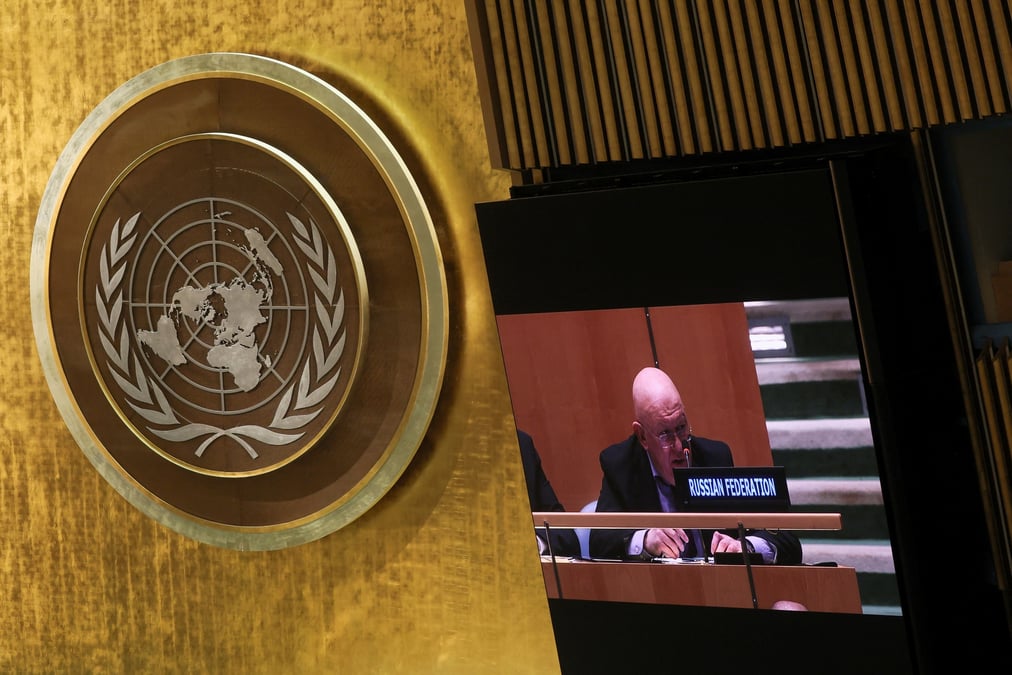 Vote a l'onu sur une suspension de la russie du conseil des droits de l'homme