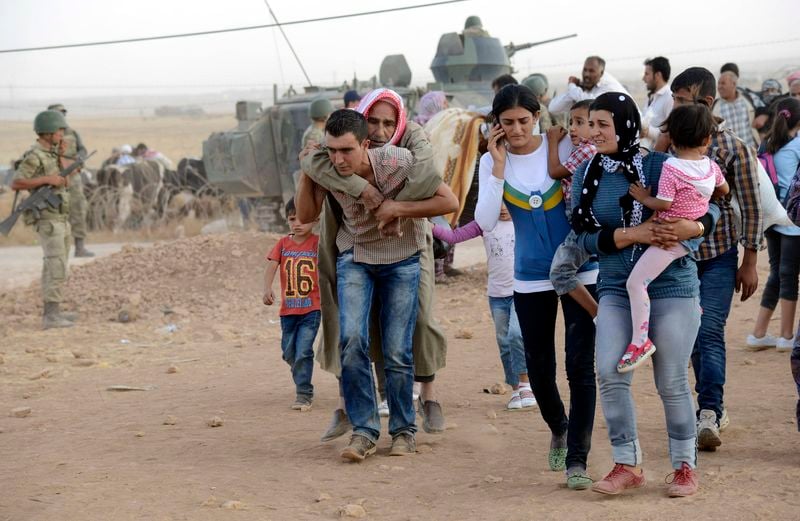 Plus de 130.000 Kurdes de Syrie, face à l'EI, ont fui en Turquie
