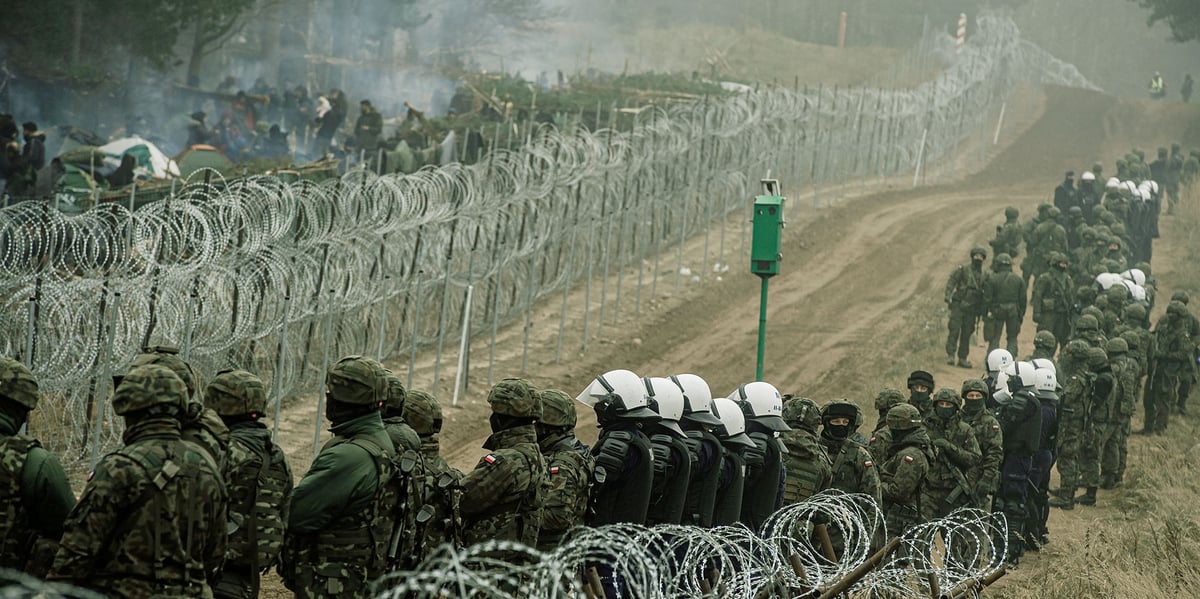 Cinquante migrants sont entres en pologne via la bielorussie, selon la police polonaise