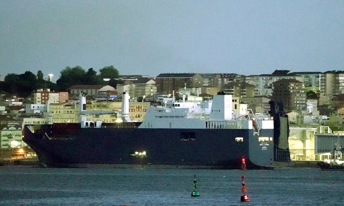Armes: le cargo saoudien bahri yanbu est arrive a santander